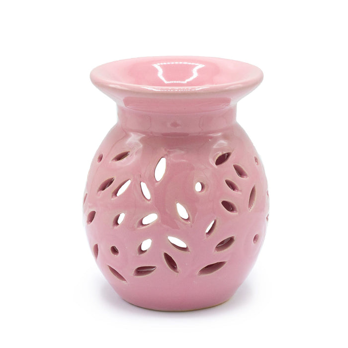 Duftlampe Keramik - Blumenmuster, Rose