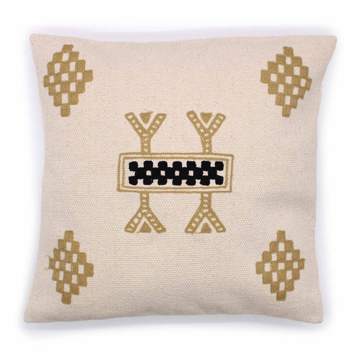 Klassischer Baumwoll-Kissenbezug – Berber-Design