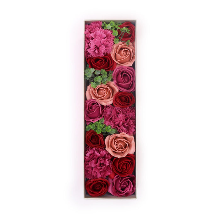 Soap Flower Gift Box - Vintage Red Roses
