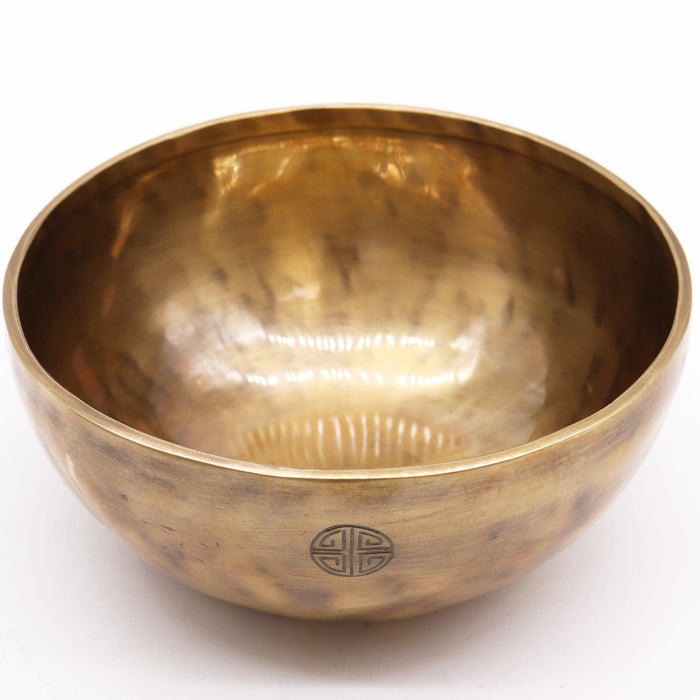 Extra Large Nepalese Brass Singing Bowl - Moon, 22cm