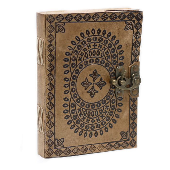 Leder Notizbuch - Mandala (18x13cm)