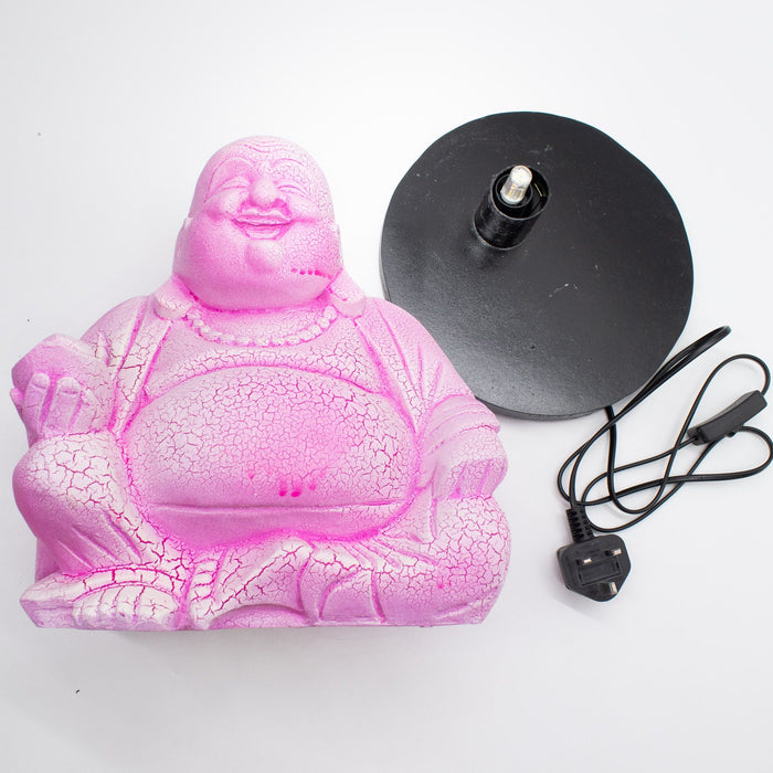 Buddha Glow Lamp - Laughing, Dragonfruit Crackle