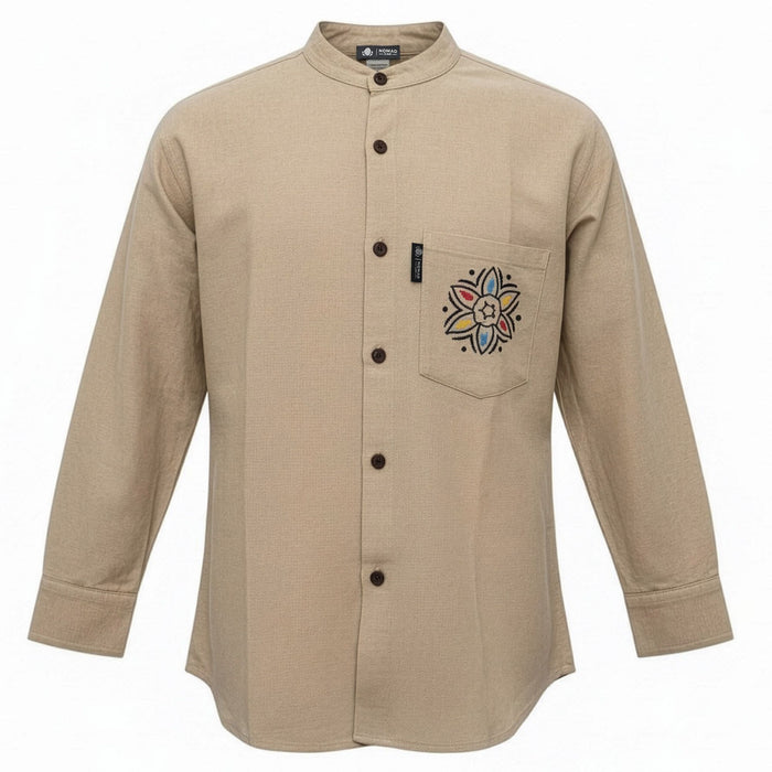 Soft Cotton Kathmandu Shirt - Stone (XL)