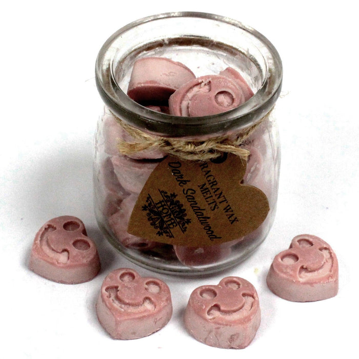 Sojawachs-Melts im Glas – Dunkles Sandelholz