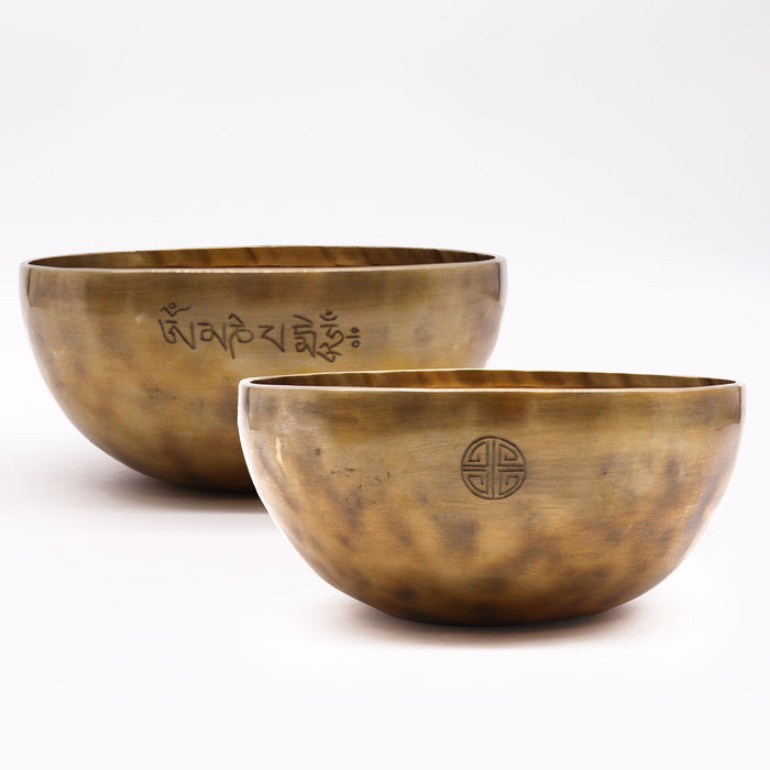 Extra Large Nepalese Brass Singing Bowl - Moon, 22cm
