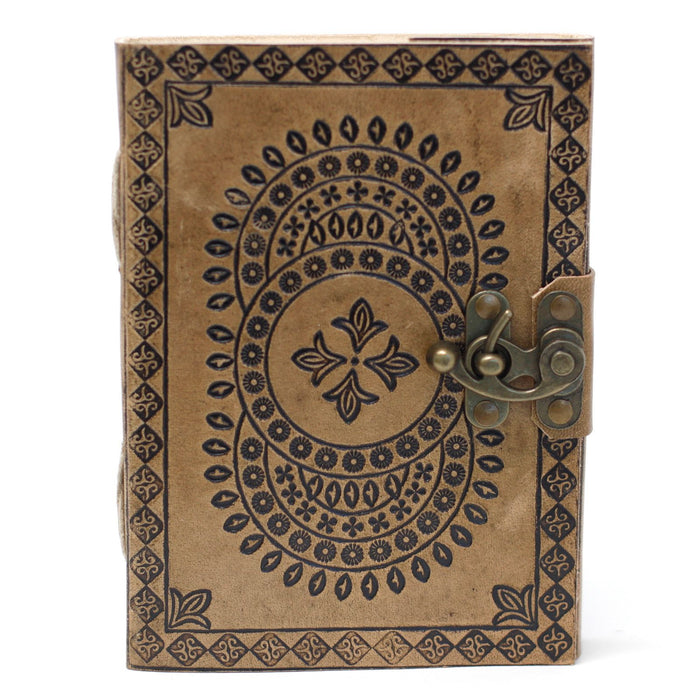 Leder Notizbuch - Mandala (18x13cm)