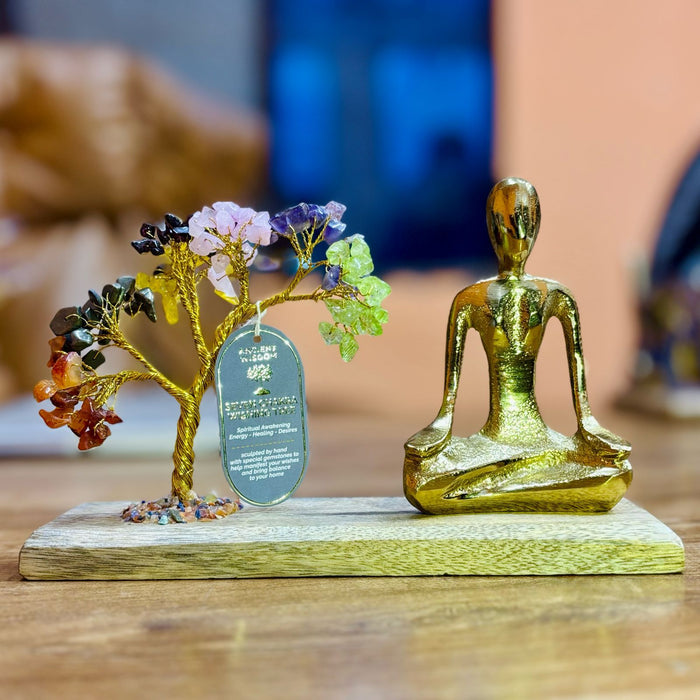 Edelstein-Yoga-Garten – Mudra-Pose, Sieben Chakren