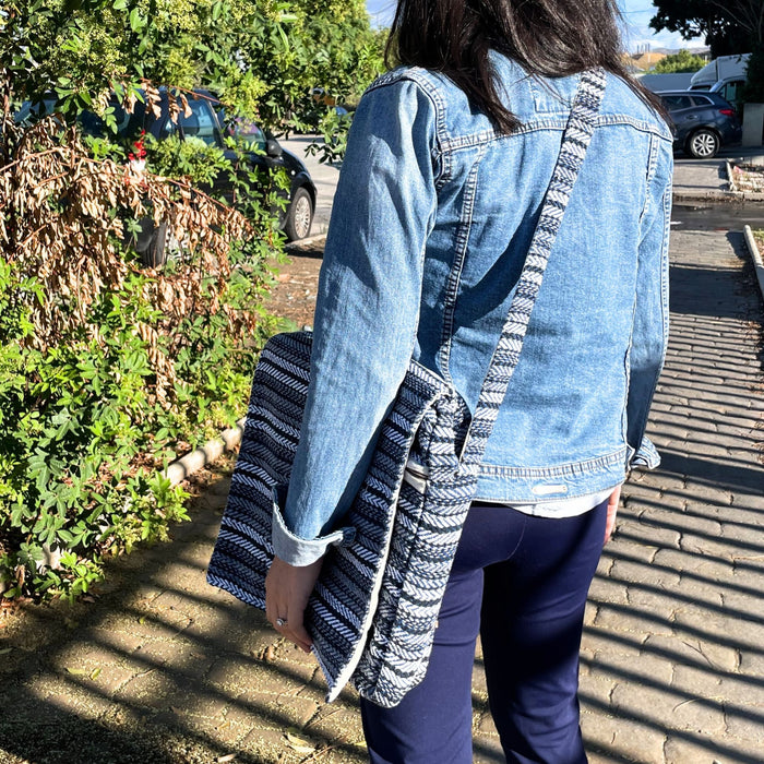 Laptoptasche Banjar – Blaue Streifen