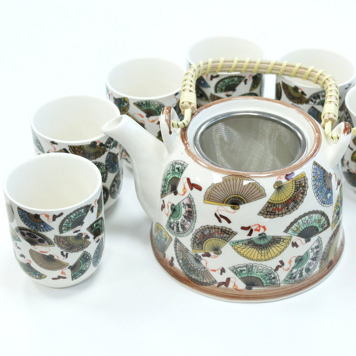 Herbal Teapot Set - Chinese Fans