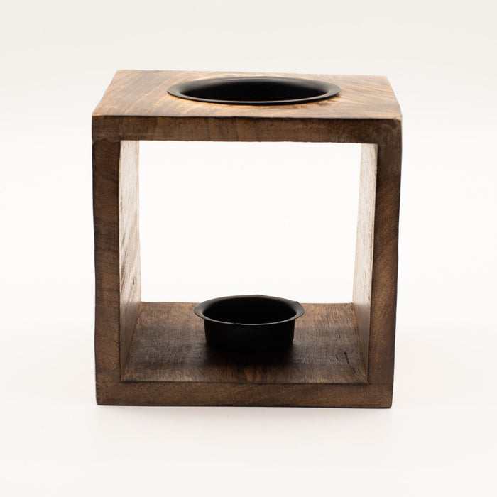 Große Duftlampe aus Mangoholz – Mondgöttin