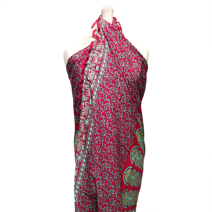 Mandala Sarong - Petrol/Lila