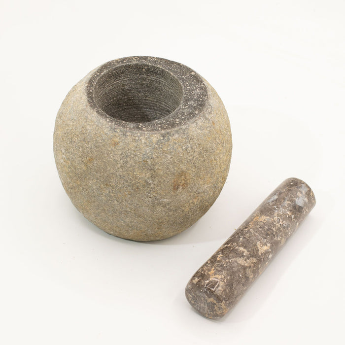 Natural Riverstone Decorative Pestle & Mortar - Large
