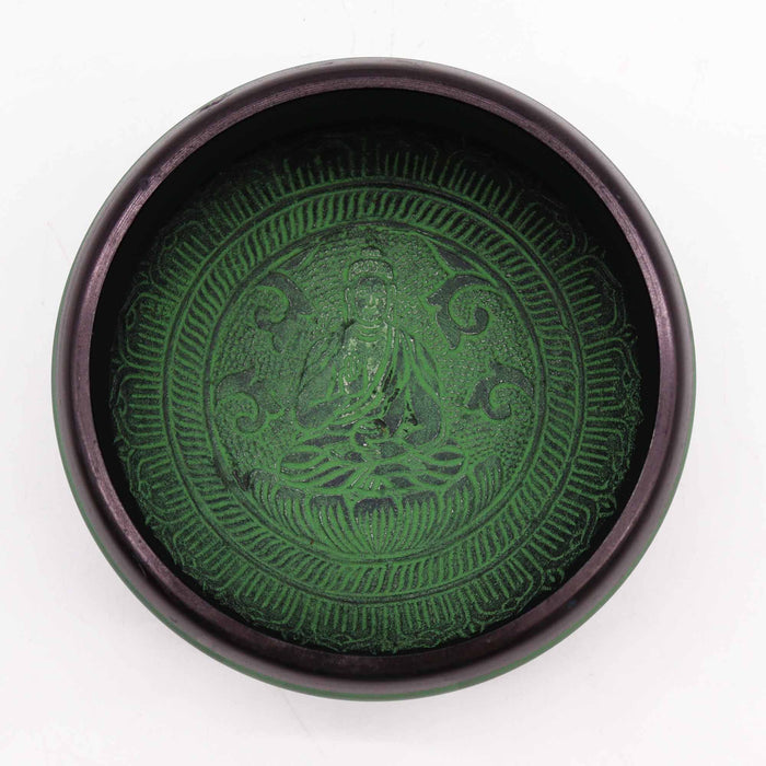 Earth Powder Singing Bowl - Mandala Buddha