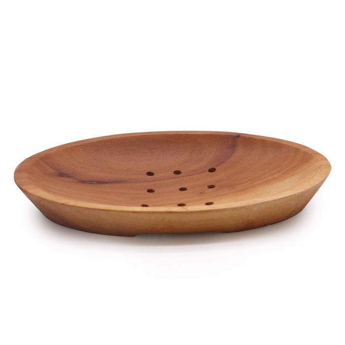 Klassische Naseberry Holz-Seifenschale – Oval