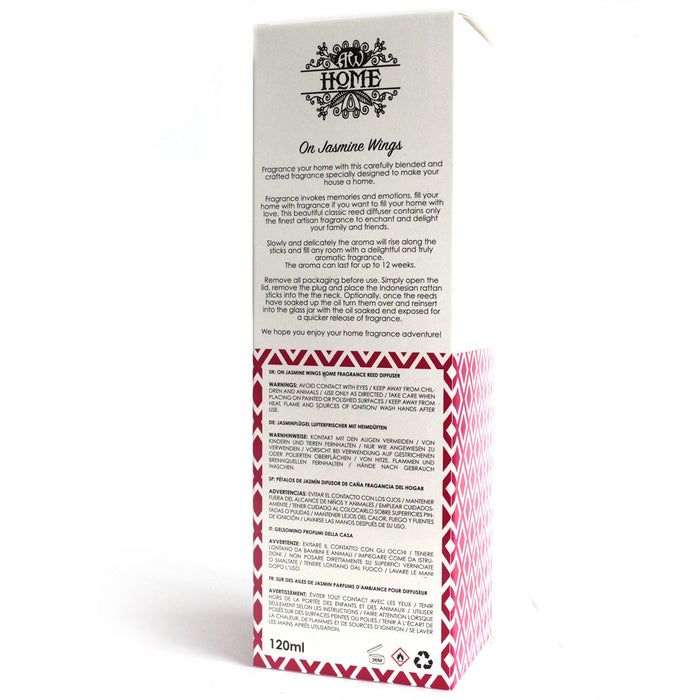 120ml Reed Diffuser - Auf Jasminflügeln