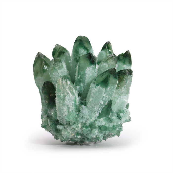 Farbiger Quarz-Cluster - Grüner Geisterquarz