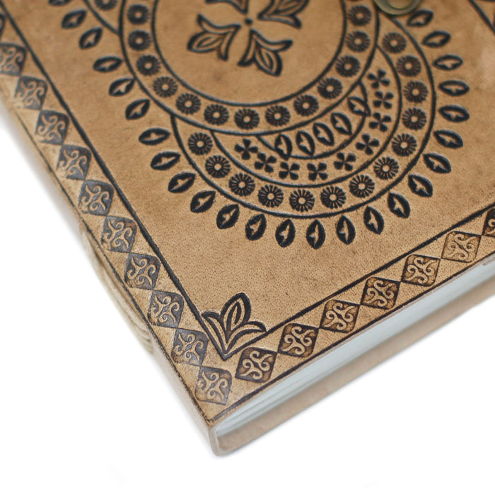 Leder Notizbuch - Mandala (18x13cm)