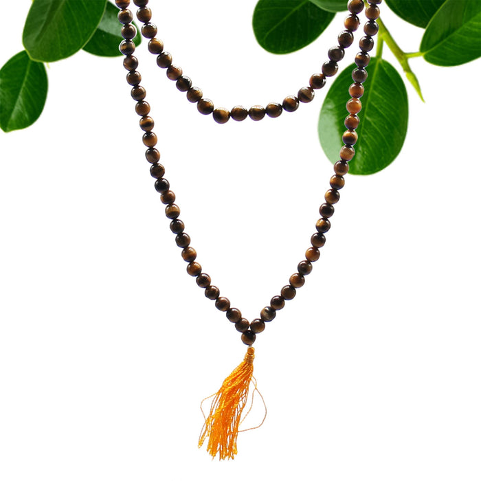 108 Bead Mala Necklace - Tiger Eye