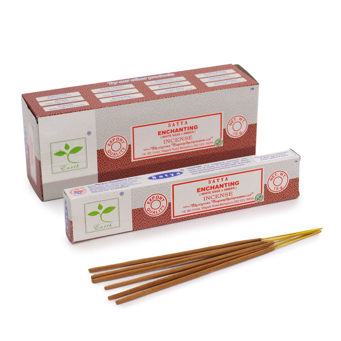 Satya Incense - Bezaubernd (Weißer Salbei & Amber)