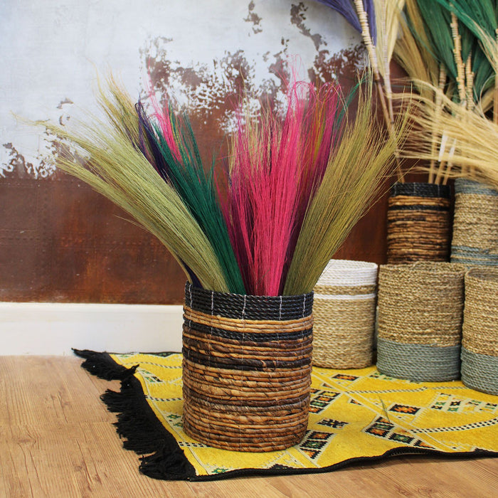 Natur-Pampasbesen – leuchtende Farben – 4er-Set