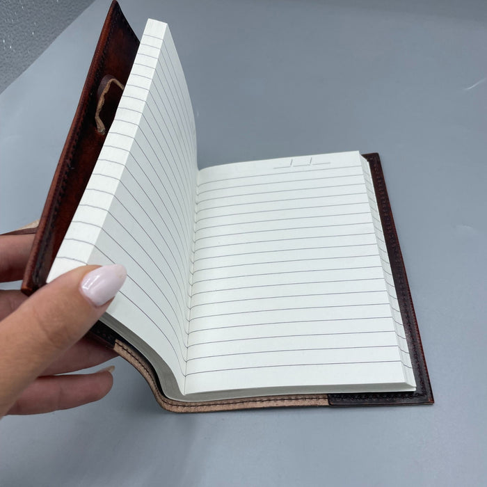 Leder-Notizbuch zum Wickeln – Lebensbaum (18x13cm)