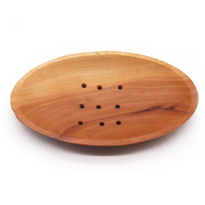 Klassische Naseberry Holz-Seifenschale – Oval