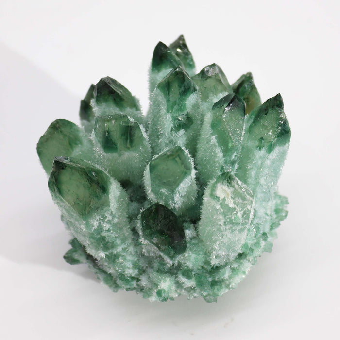 Farbiger Quarz-Cluster - Grüner Geisterquarz