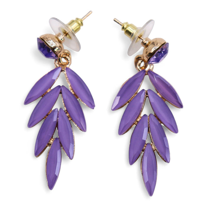 Nymph Aurora Glass Earrings - Fairies, Lavender