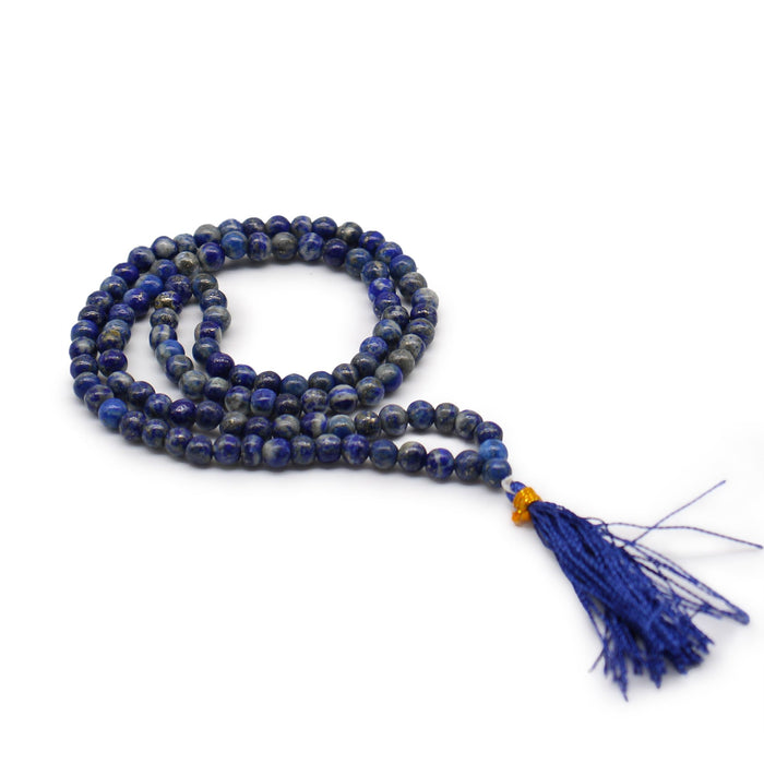 108 Bead Mala Necklace - Lapis