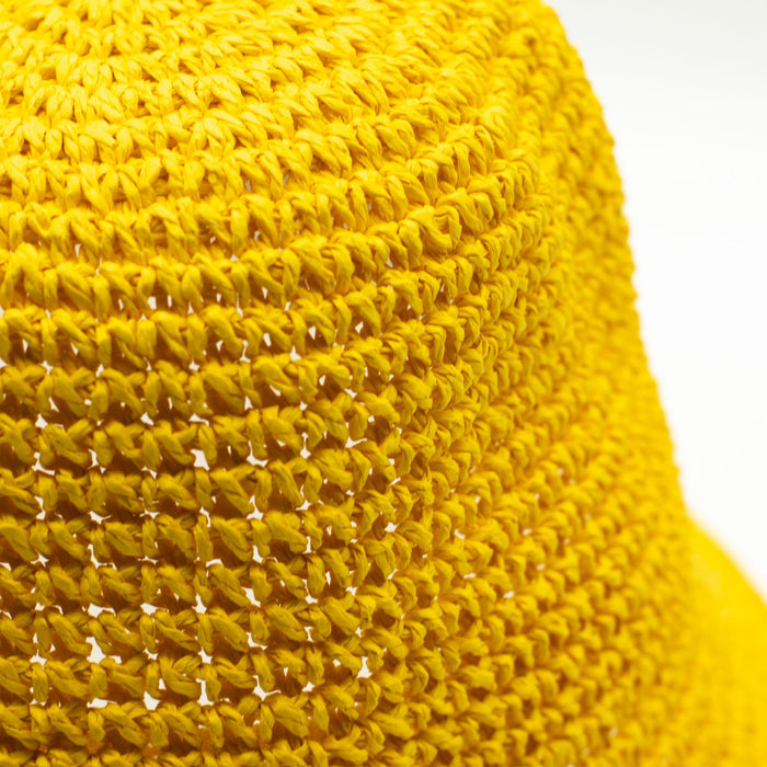 Straw Sun Hat - Yellow
