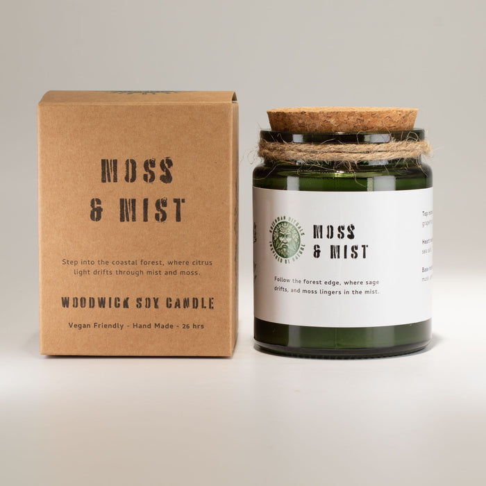 Greenman Woodwick Sojakerze - Moos & Nebel