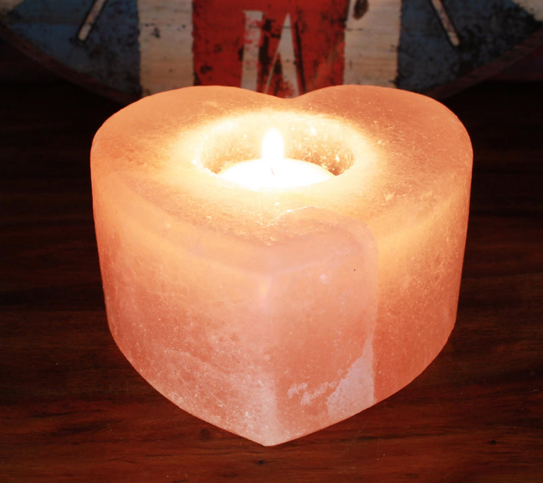Himalaya-Salzlichthalter – Herz