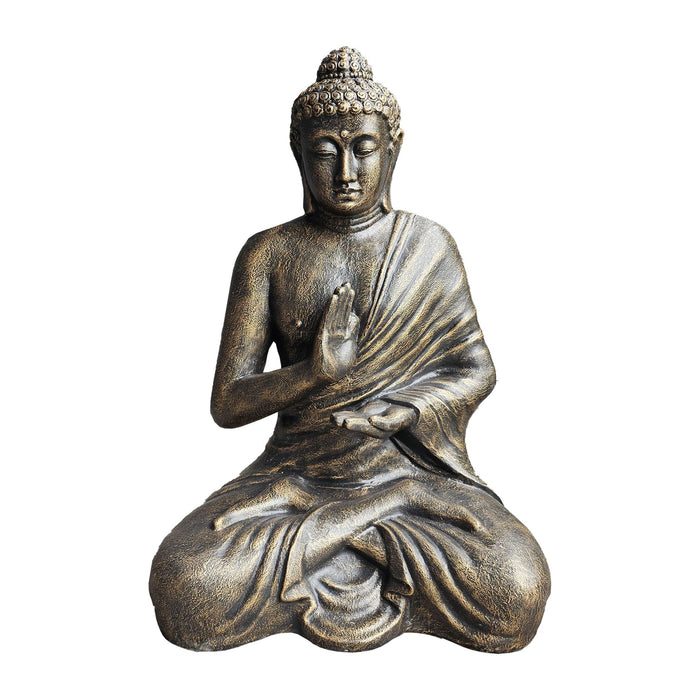 Großer antiker goldener Buddha meditierend in Stupa – 1,5 m