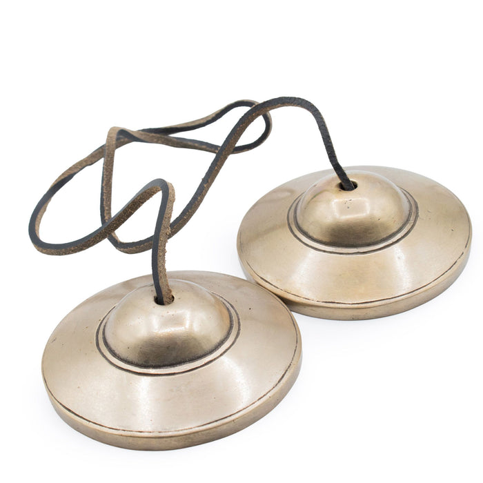Brass Tibetan Tingsha Bells - Plain Traditional