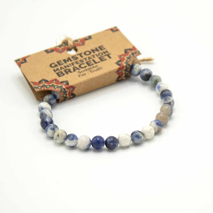 Gemstone 'Manifestation' Bracelet - Sodalite - Truth
