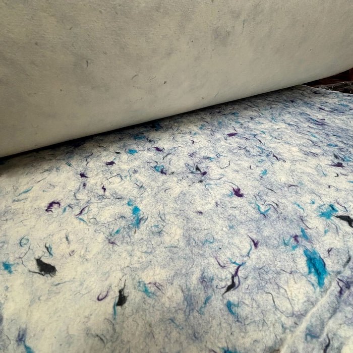 Lokta-Baste / Geschenkpapier - Blaue Baumwolle (5 Blatt)