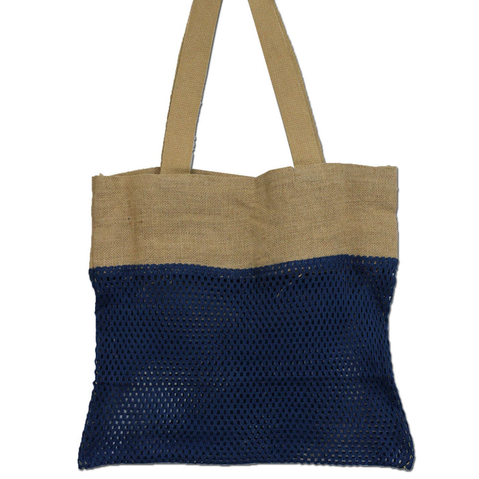 Jute- & Baumwollnetzbeutel – Denim