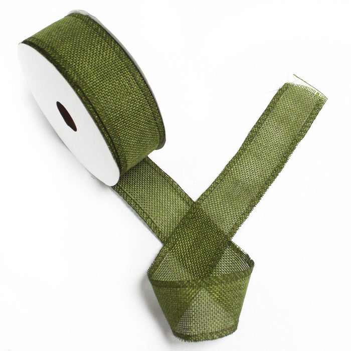 Naturband mit Textur – Weihnachtsgrün