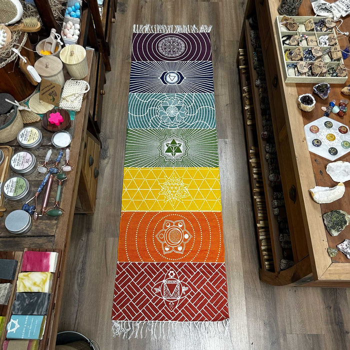 Baumwoll-Yoga-Matte – 7 Chakren