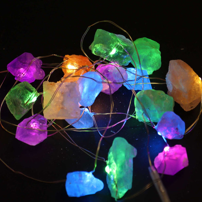Lumières enchantées de pierres précieuses - Roches mélangées