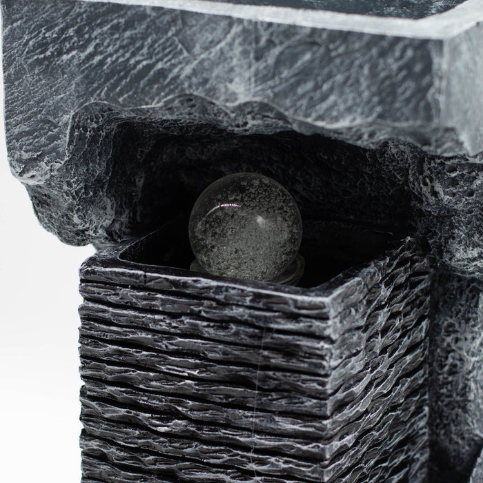 Grand Water Feature - Crystal Ball in Rock