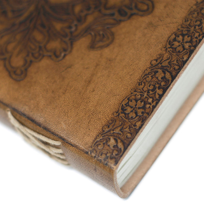 Leder Notizbuch - Grüner Mann (20x15cm)