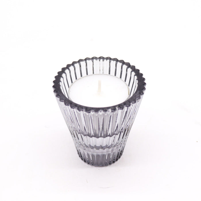 Flip Dinner Candle / Tealight Holder - Midnight Grey