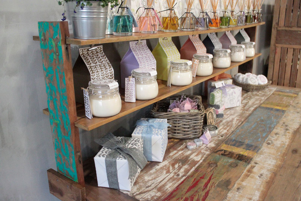 Table Top Shelf Unit - Recycled Wood (For 1.8m Table)