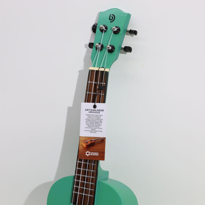Artisan Made 4-String Ukulele - Turquoise Finish