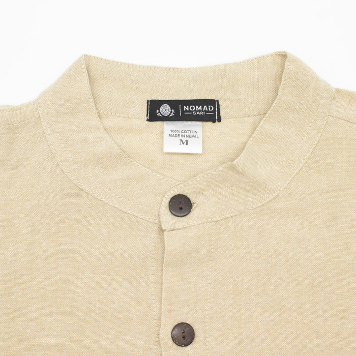 Soft Cotton Kathmandu Shirt - Stone (Medium)