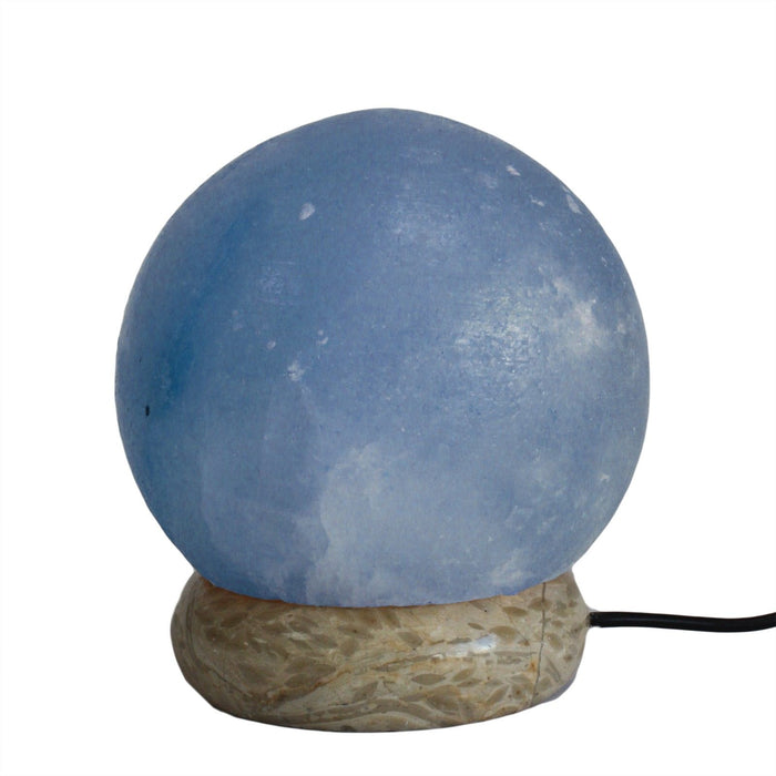 Lampe au sel de l'Himalaya USB à couleurs changeantes - Sphère, 1 kg