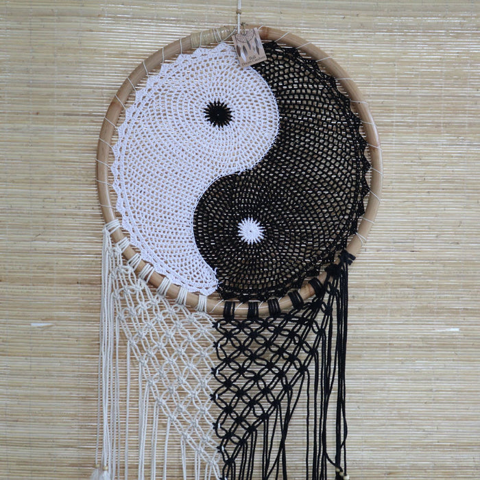 Grand attrape-rêves de Bali - Yin Yang