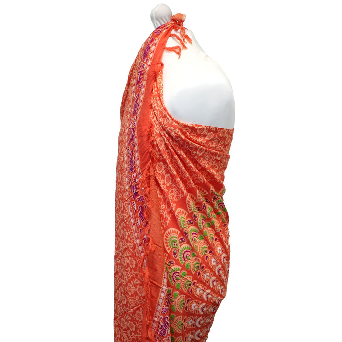 Mandala Sarong - Rosa/Rot