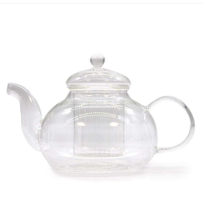 Glass Infuser Teapot - Round Pearl (800ml)